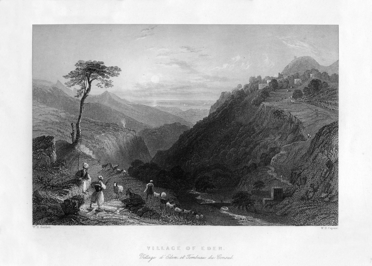 Dorf Eden, 1841 von W. H. Capone