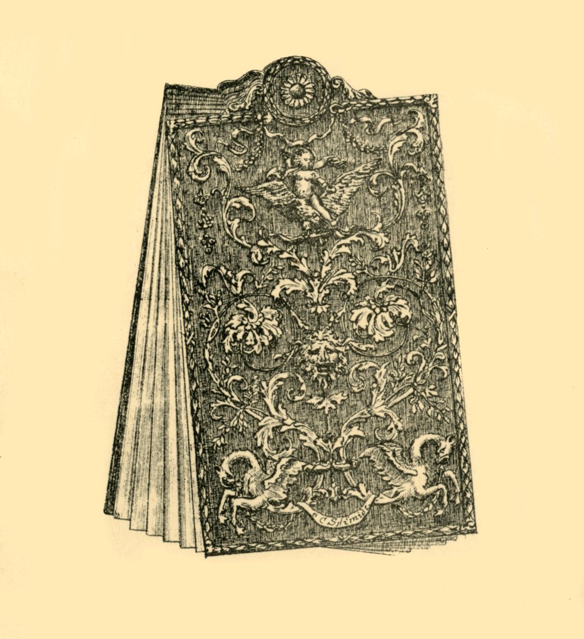 Schreibtafeln, 1690-1700, 1881 von W. Harbutt