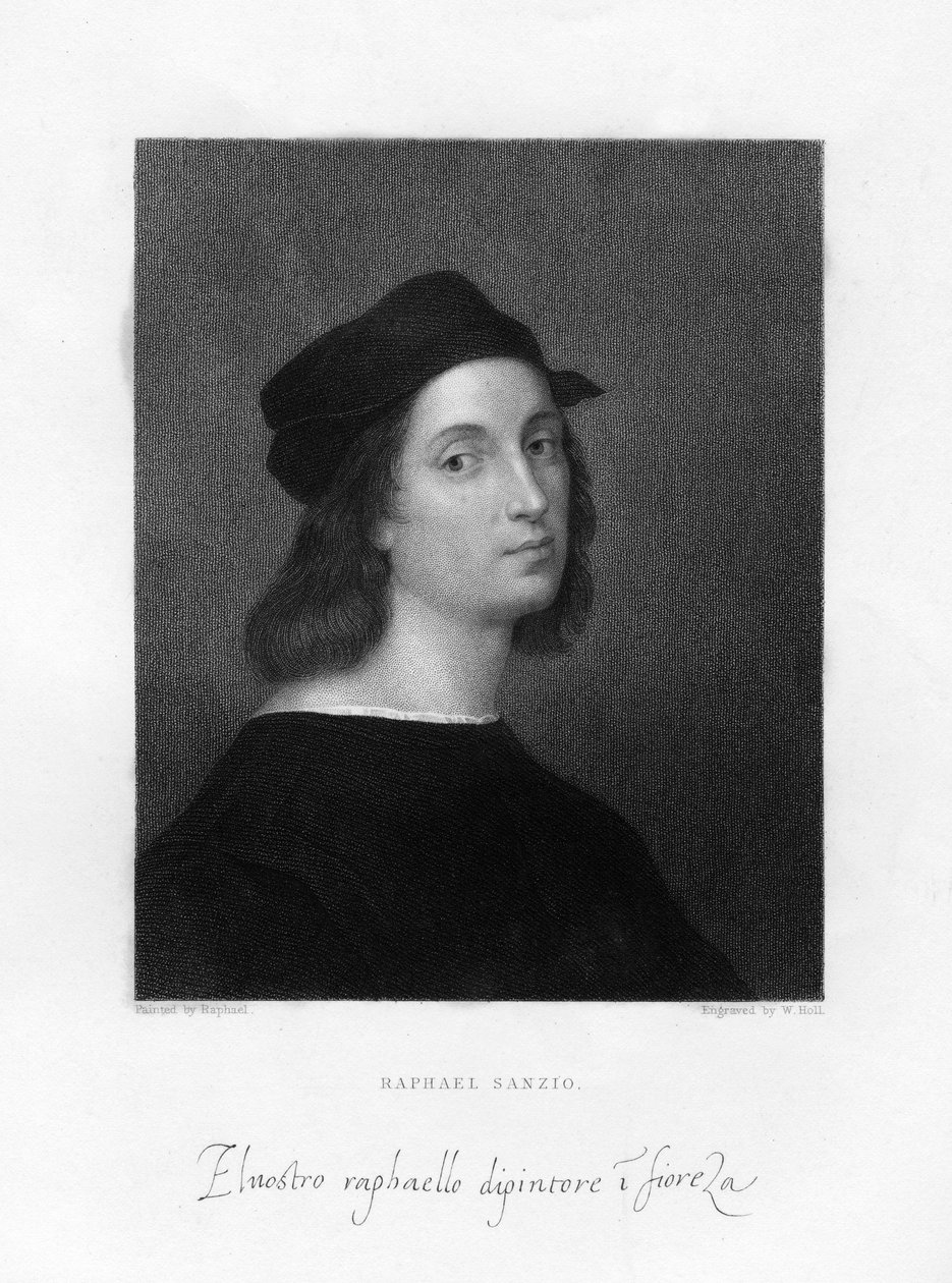 Raffael, florentinischer Meistermaler, 1834 von W. Holl