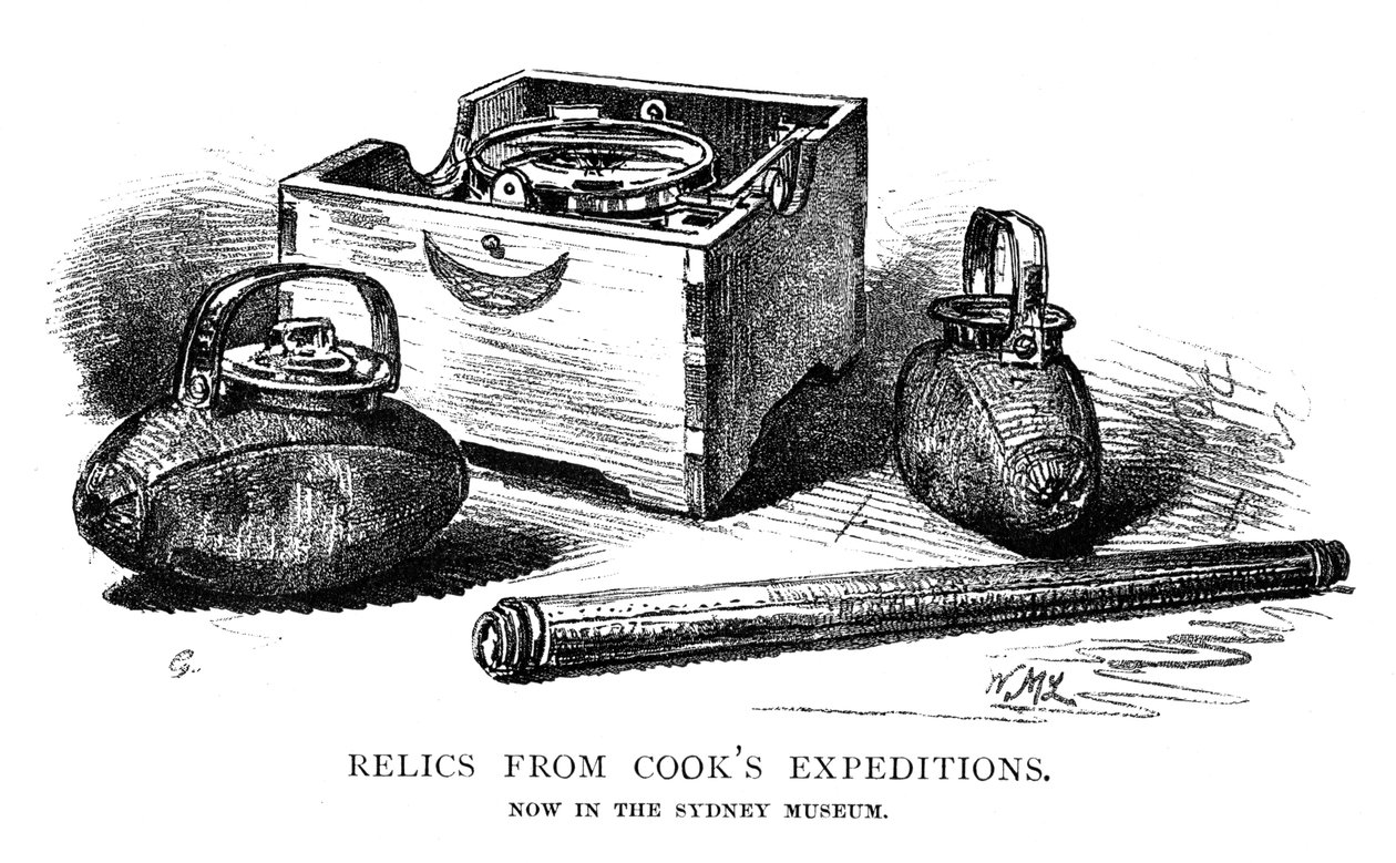 Relikte von Cooks Expeditionen von W. Macleod