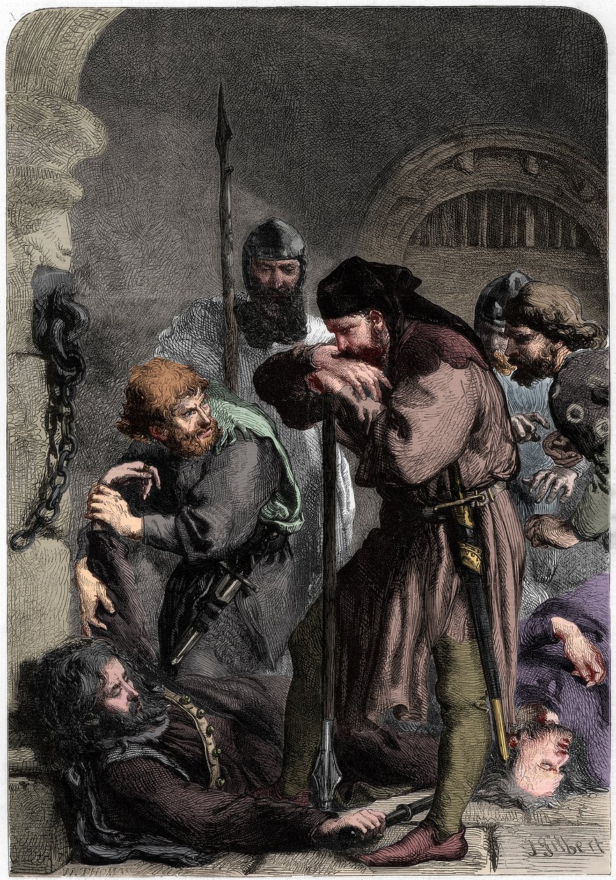 Der Tod von Richard II., 1861 von W Thomas