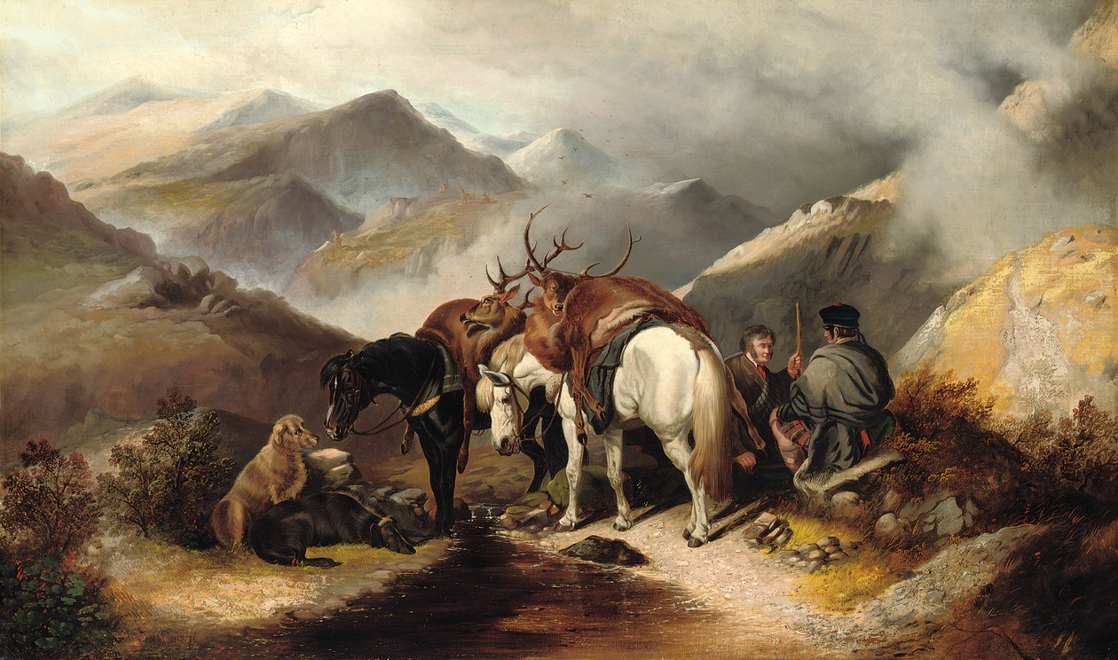 Pirsch auf den Highlands, 1871 von W. W. Morris