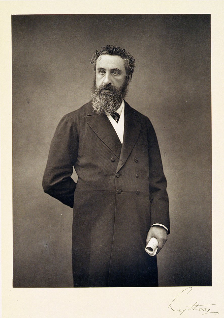 Porträt von Edward Robert Bulwer-Lytton, 1. Earl of Lytton (1831-91) von Walery Rzewuski