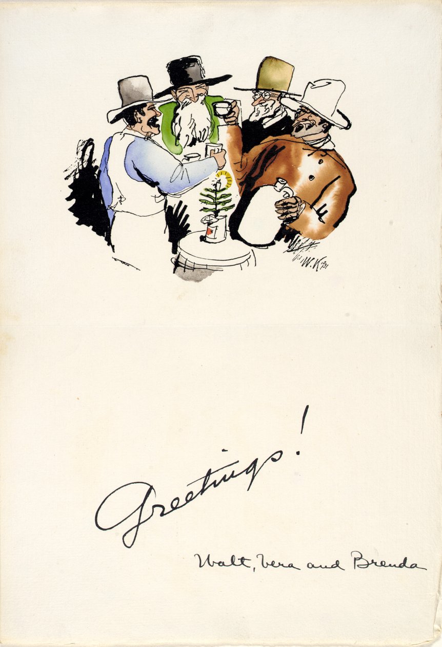 Weihnachtsgrüße 1931 von Walt Kuhn