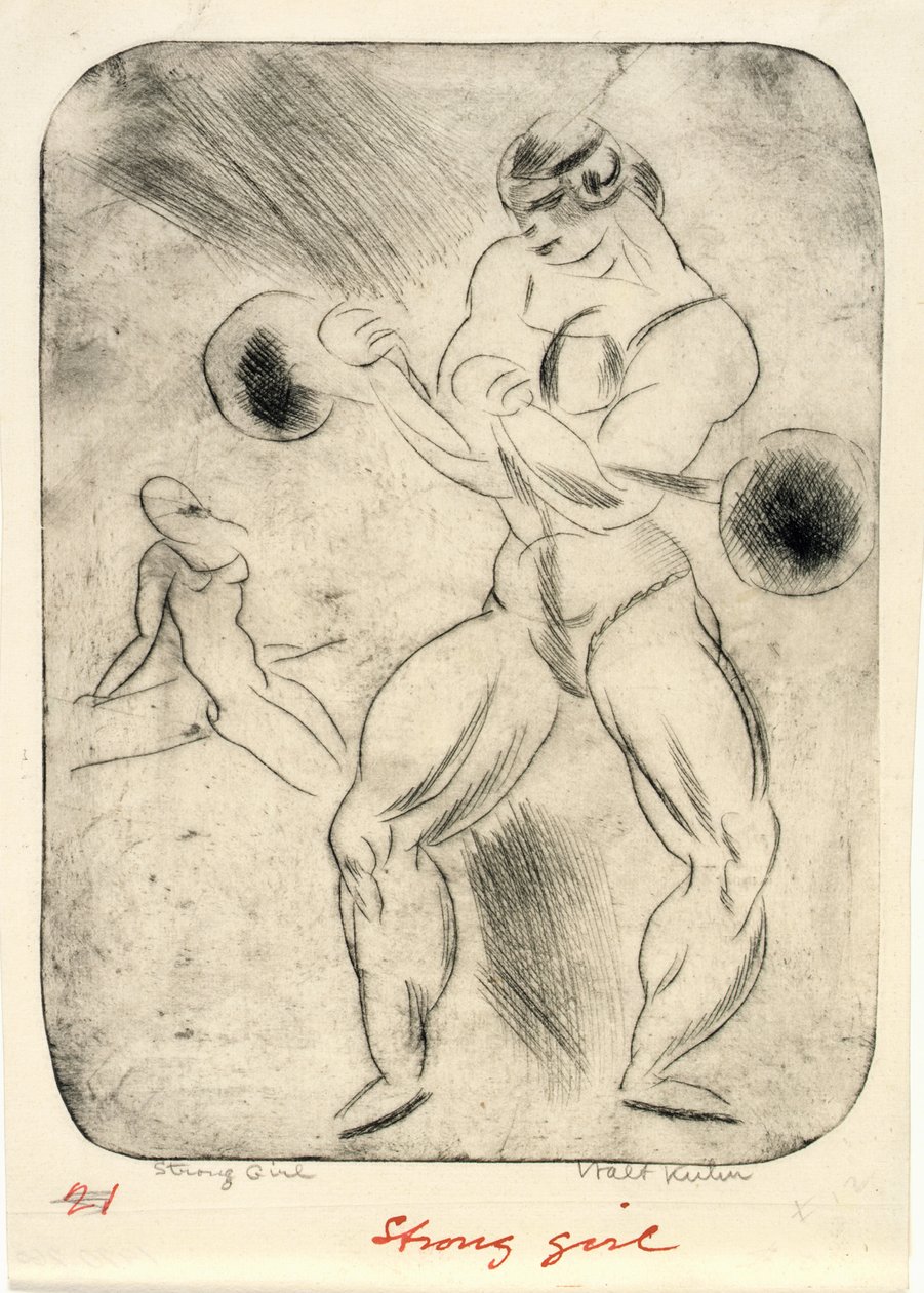 Starkes Mädchen von Walt Kuhn