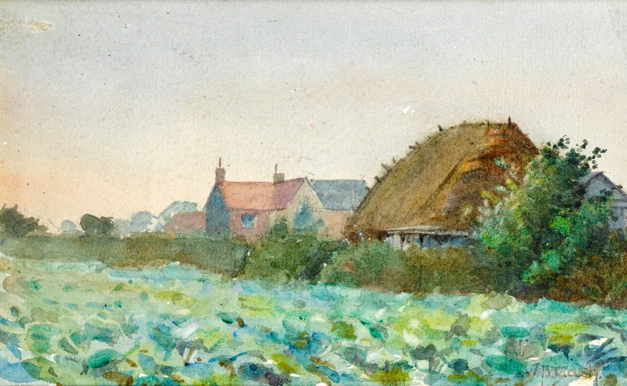 Felder mit Getreide von Walter Bonner Gash
