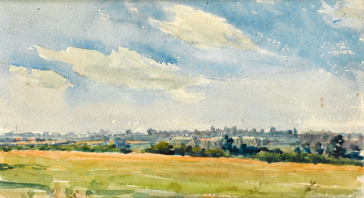 Landschaft mit Zirruswolken von Walter Bonner Gash