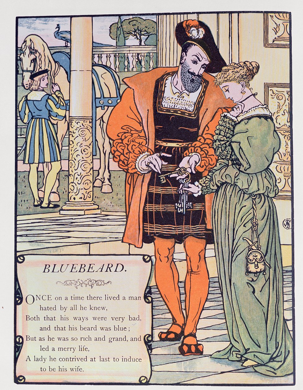 Blaubart und seine Frau, Illustration für 