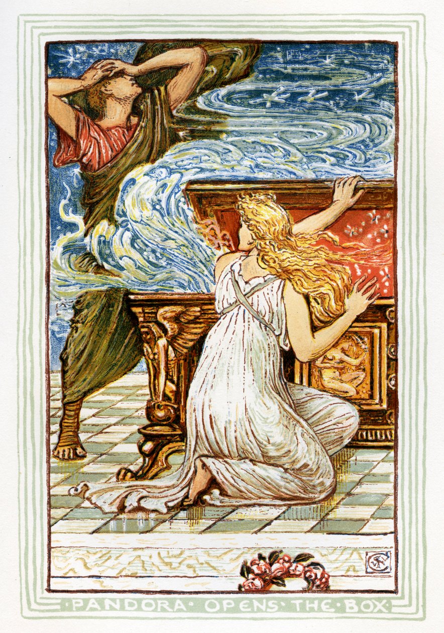 Pandoras Büchse von Walter Crane