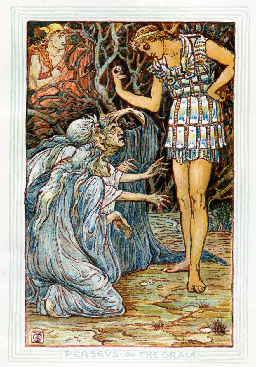 Perseus und die Graien von Walter Crane
