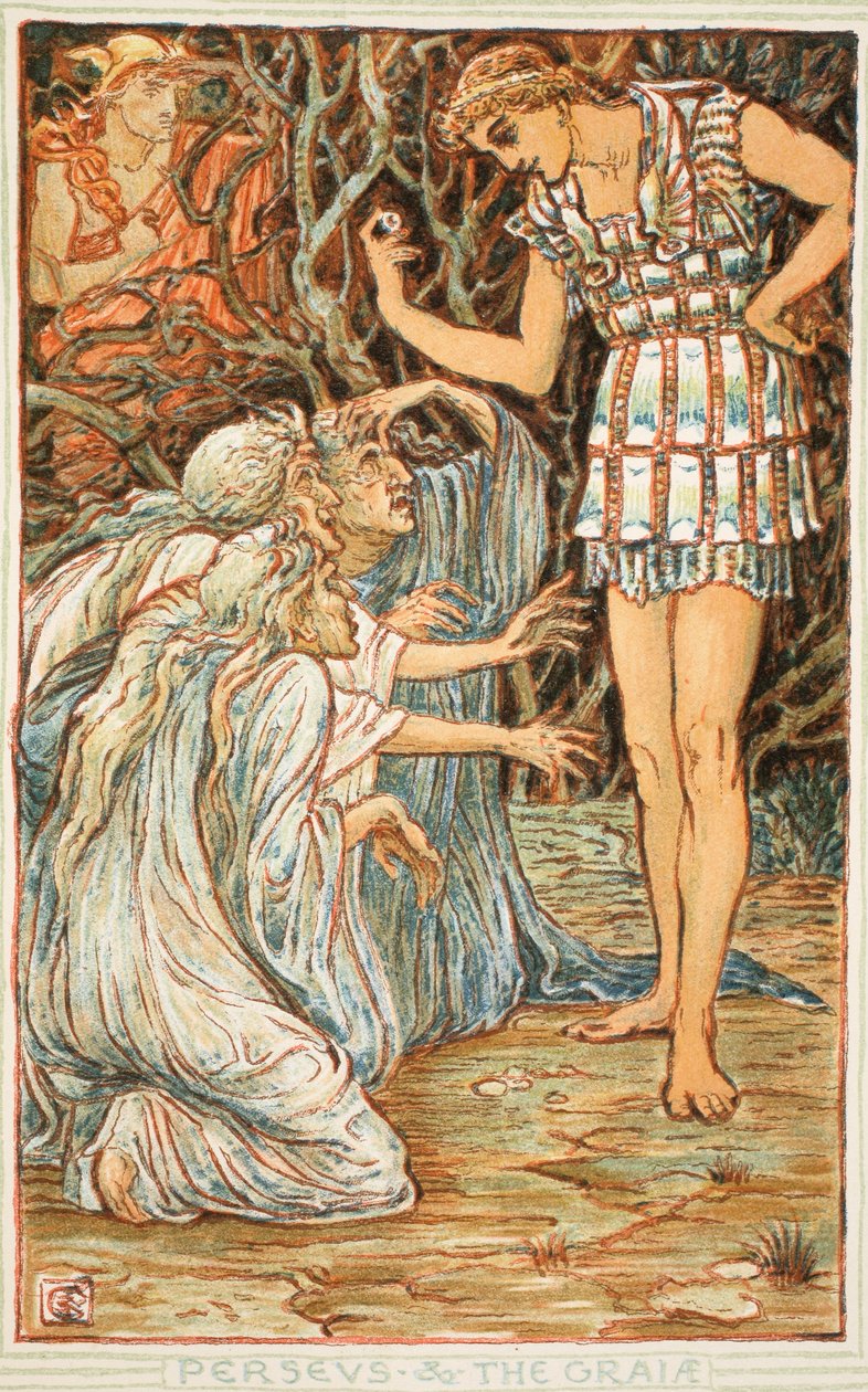 Perseus und die Graia, Illustration aus 