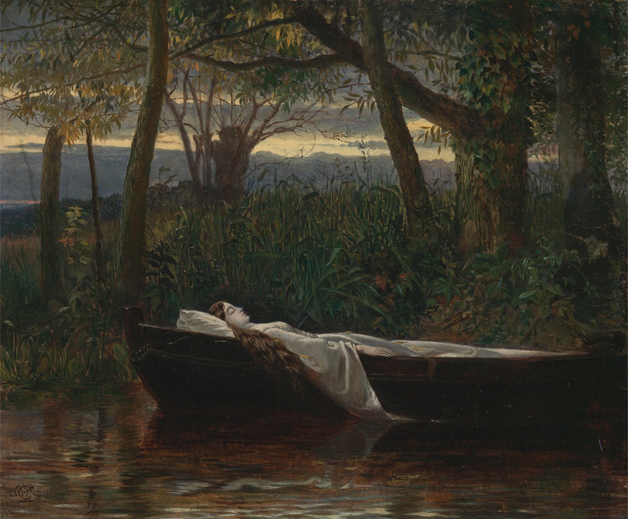 Die Dame von Shalott von Walter Crane