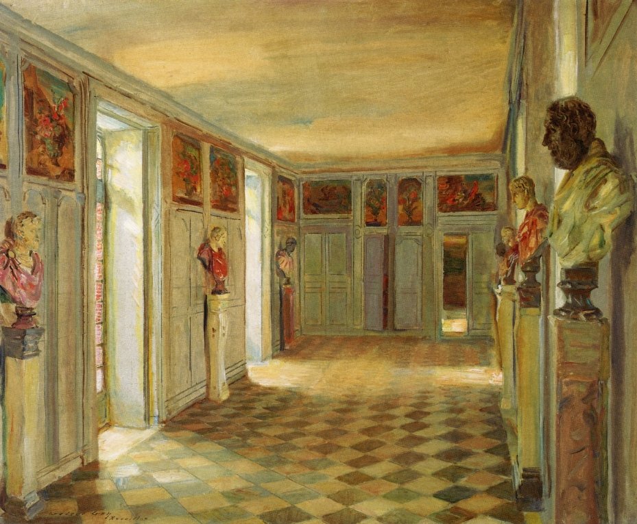 Galerie der Büsten, Schloss von Réveillon von Walter Gay
