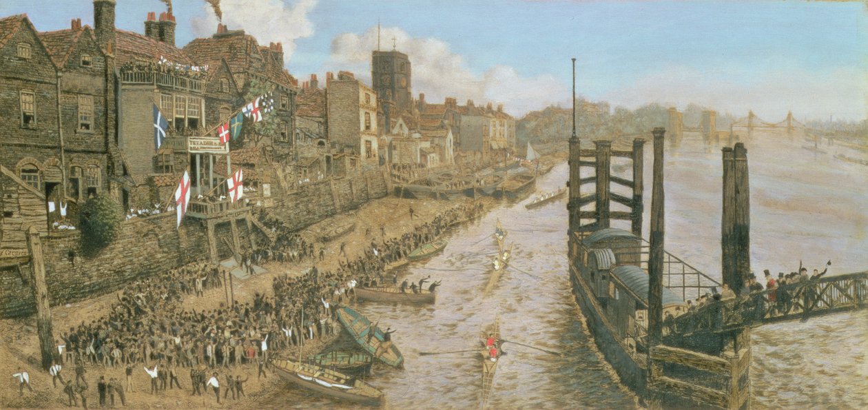 Altes Chelsea, die letzte Regatta, ca. 1871 von Walter Greaves