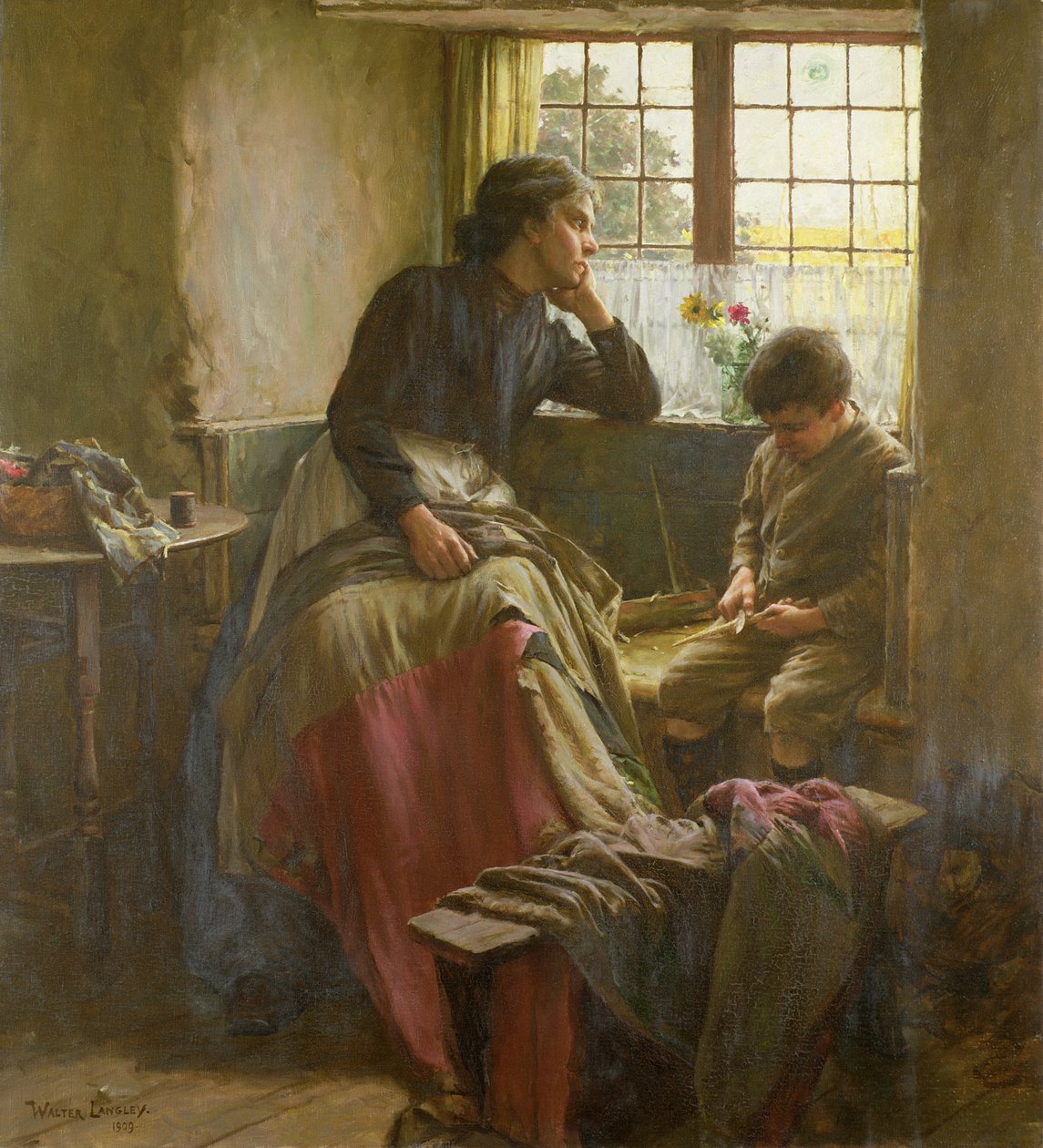 Zarte Anmut eines vergangenen Tages von Walter Langley