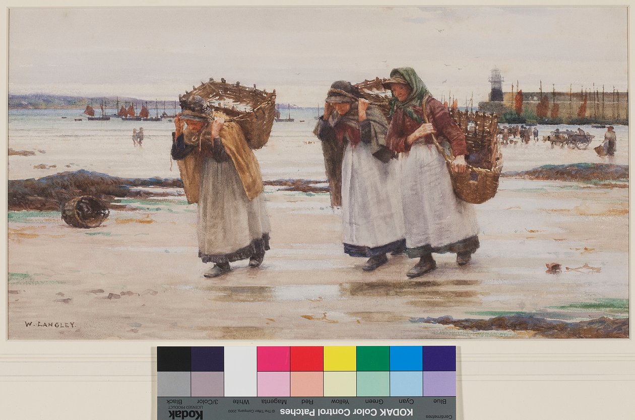 Die Brotverdiener, ca. 1896 von Walter Langley