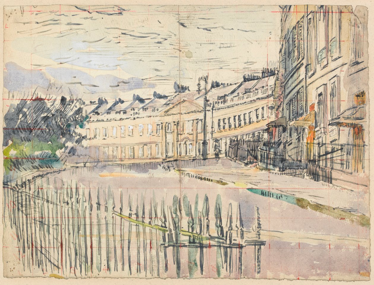 Ansicht von Lansdown Crescent, Bath von Walter Richard Sickert