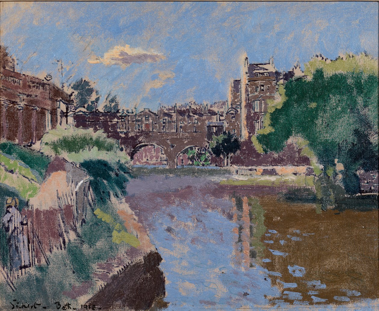 Pulteney Bridge, Bath, 1918 von Walter Richard Sickert