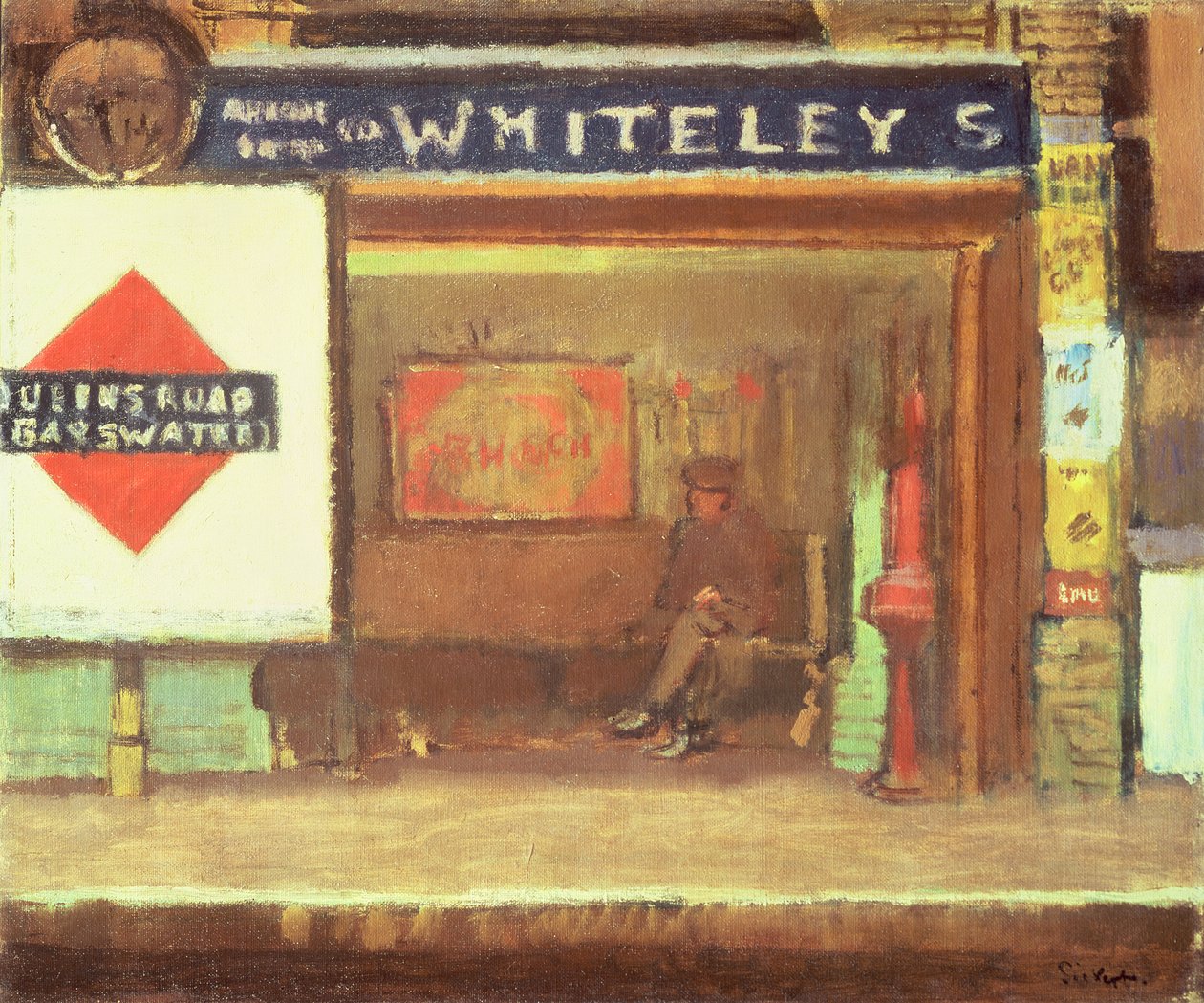 Queens Road Station, Bayswater, ca. 1916 von Walter Richard Sickert