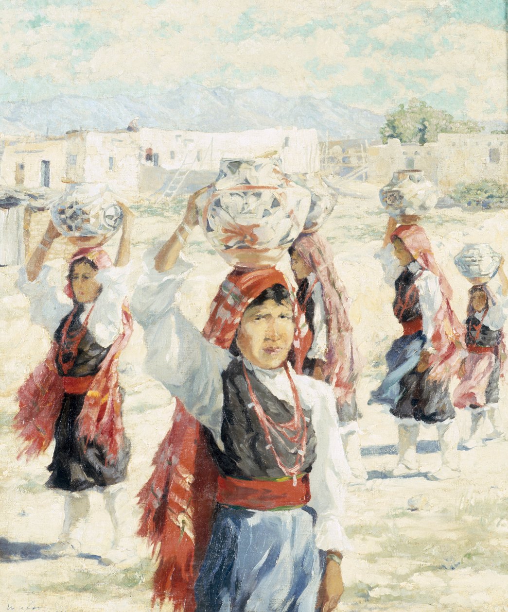 Mädchen von Isleta, ca. 1915 von Walter Ufer
