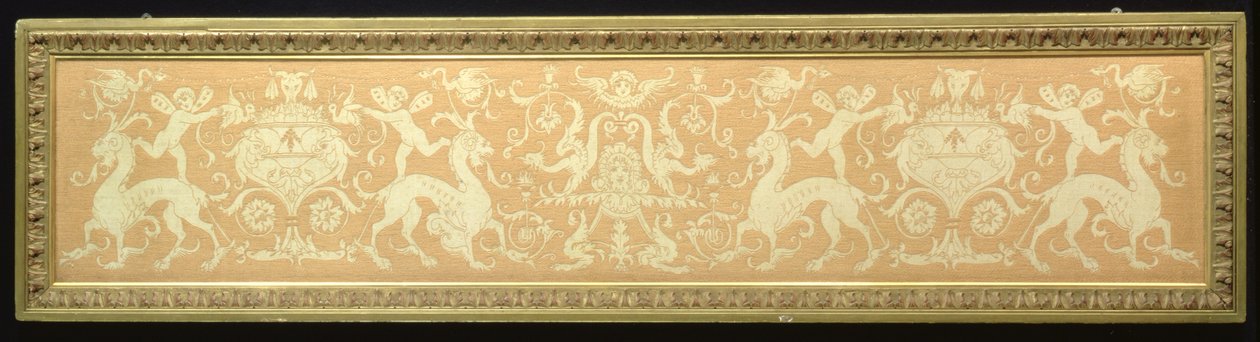 Renaissance-Revival-Fries von Putti und mythischen Bestien von Walter Crane