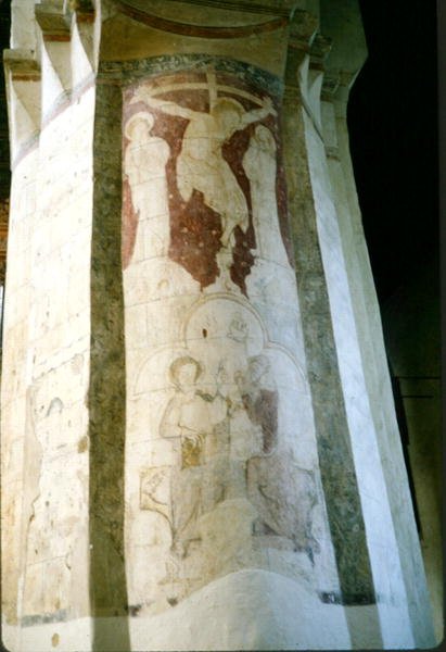 Kreuzigung, von einem Mittelschiffpfeiler, ca. 1220 von Walter of Colchester Walter of Colchester