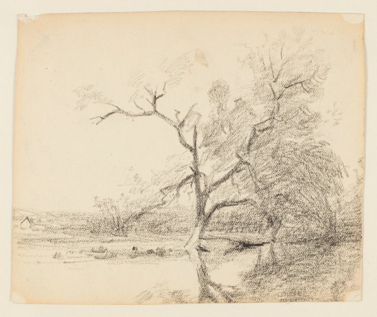 Landschaftsskizze von Walter Clark
