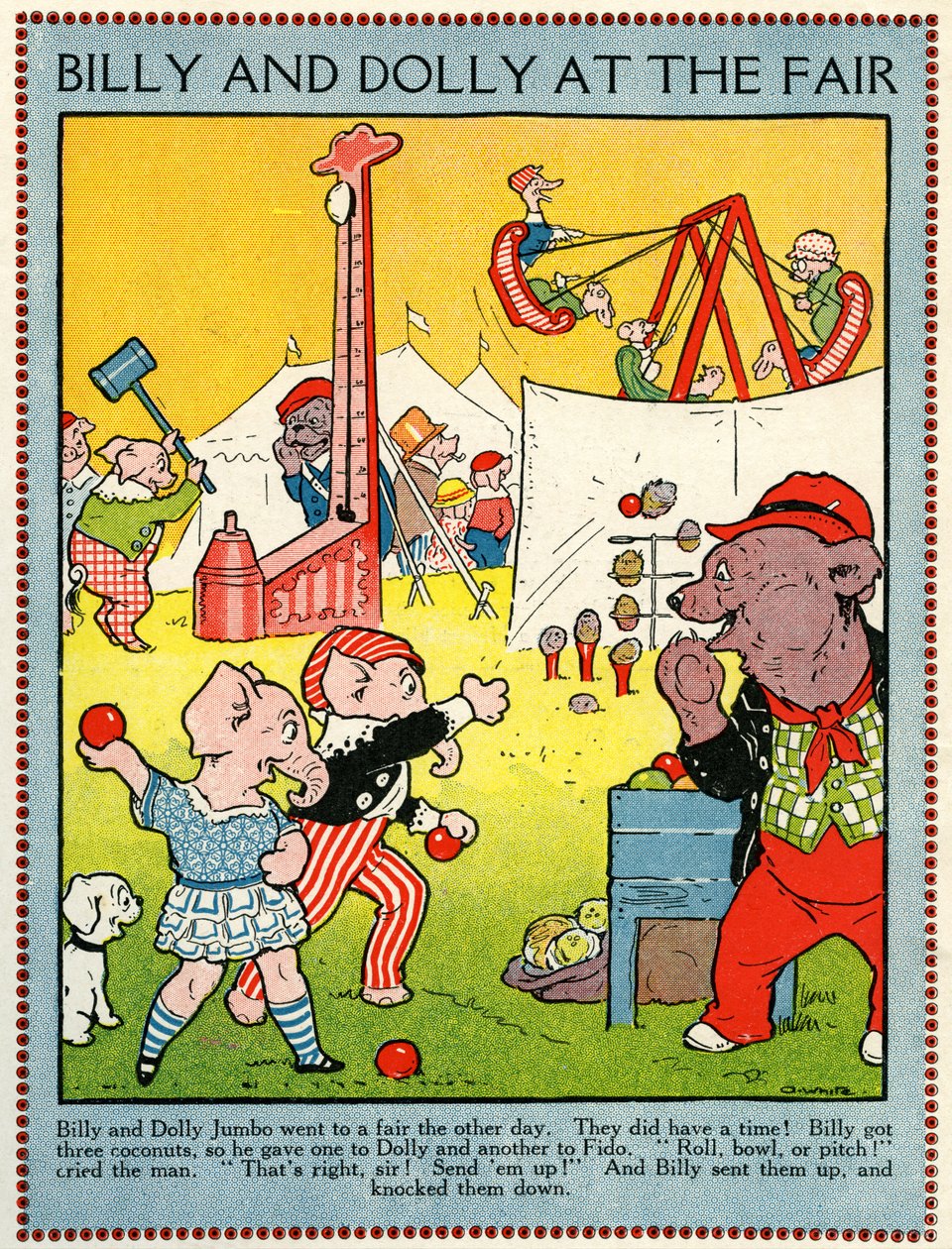 Billy und Dolly auf der Messe von Walter Crane