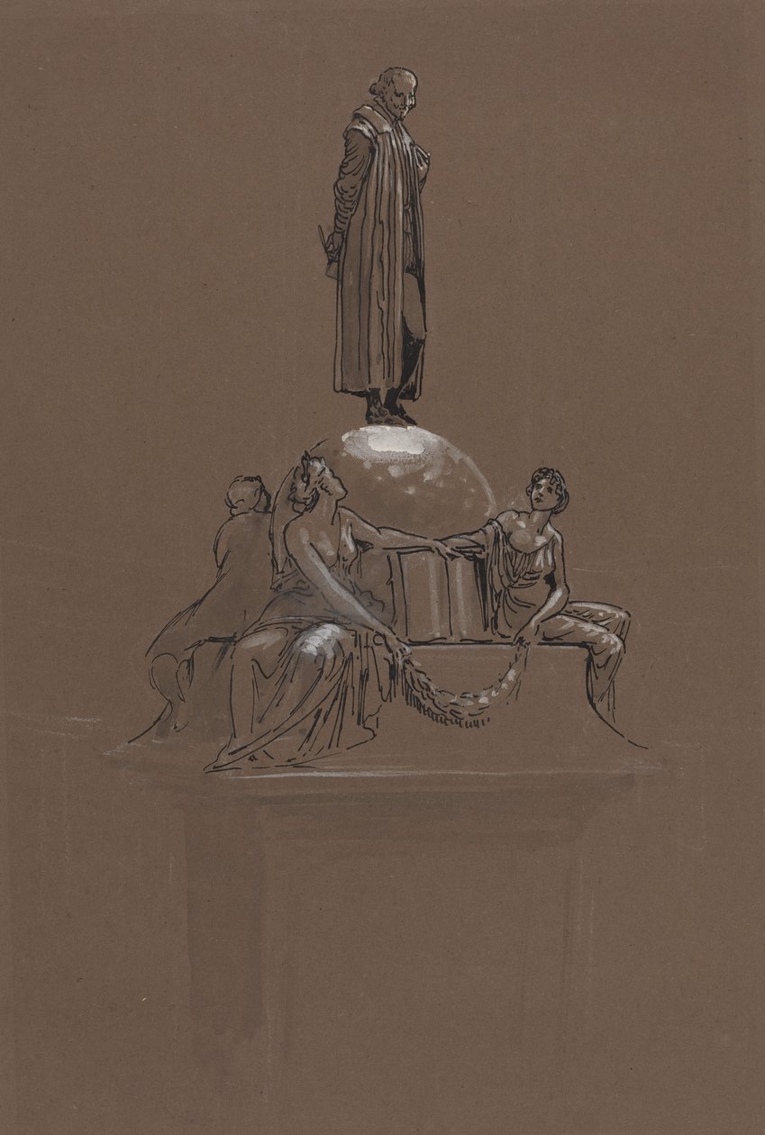 Entwurf für ein Shakespeare-Denkmal von Walter Crane