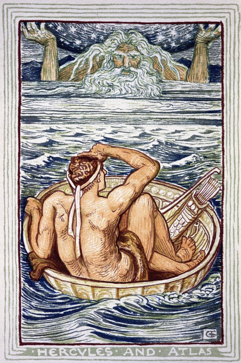 Herakles und Atlas von Walter Crane