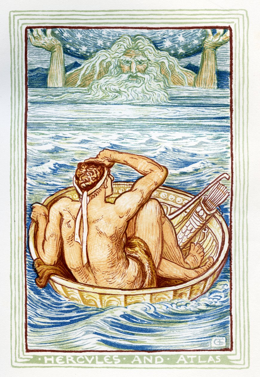 Herkules und Atlas von Walter Crane