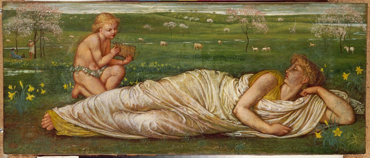 Die Erde und der Frühling von Walter Crane