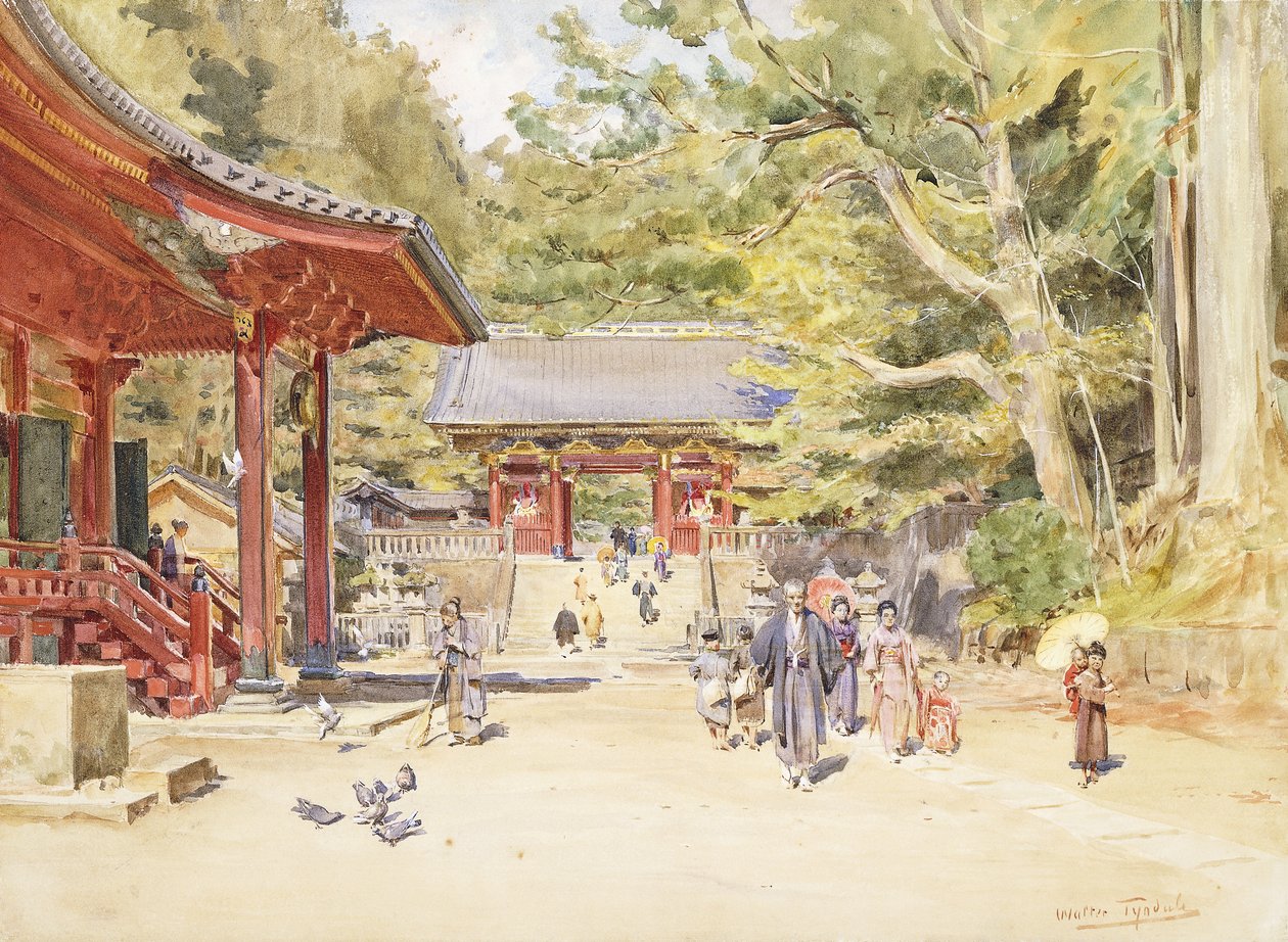 Eine Straßenszene, Japan von Walter Frederick Roofe Tyndale