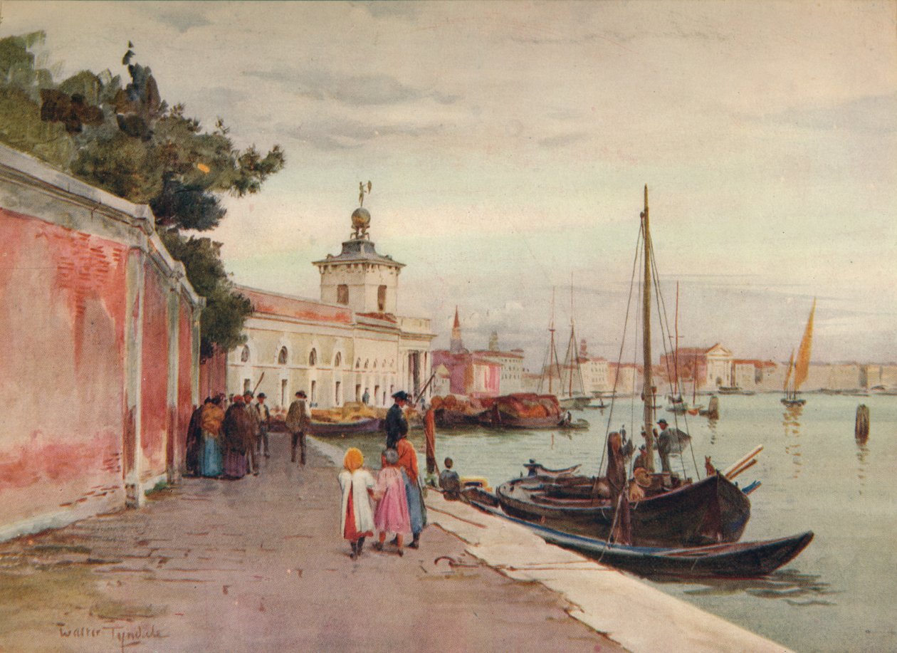 La Dogana, Venedig, um 1900-1913 von Walter Frederick Roofe Tyndale