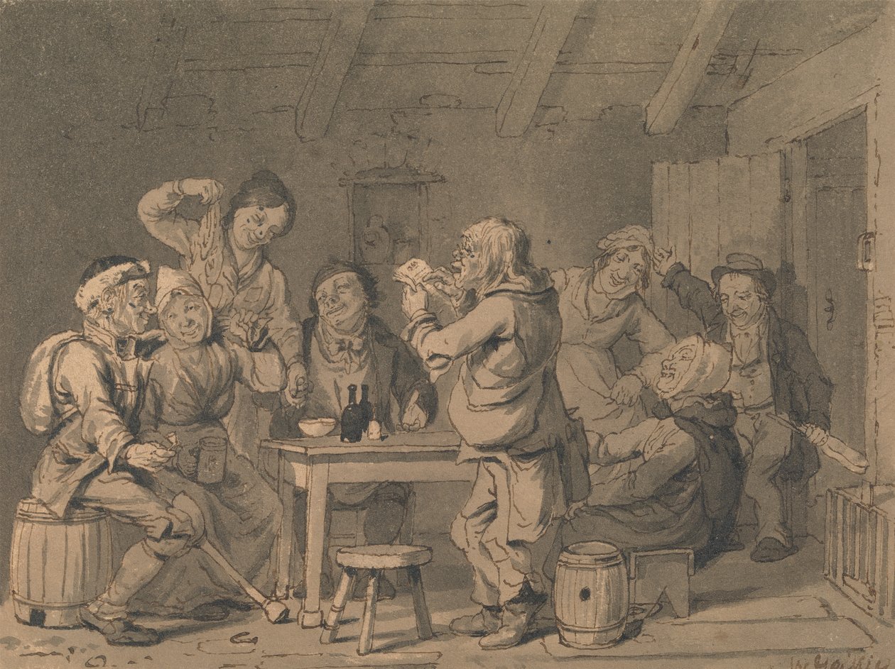 Humorvolle Familienszene von Walter Geikie