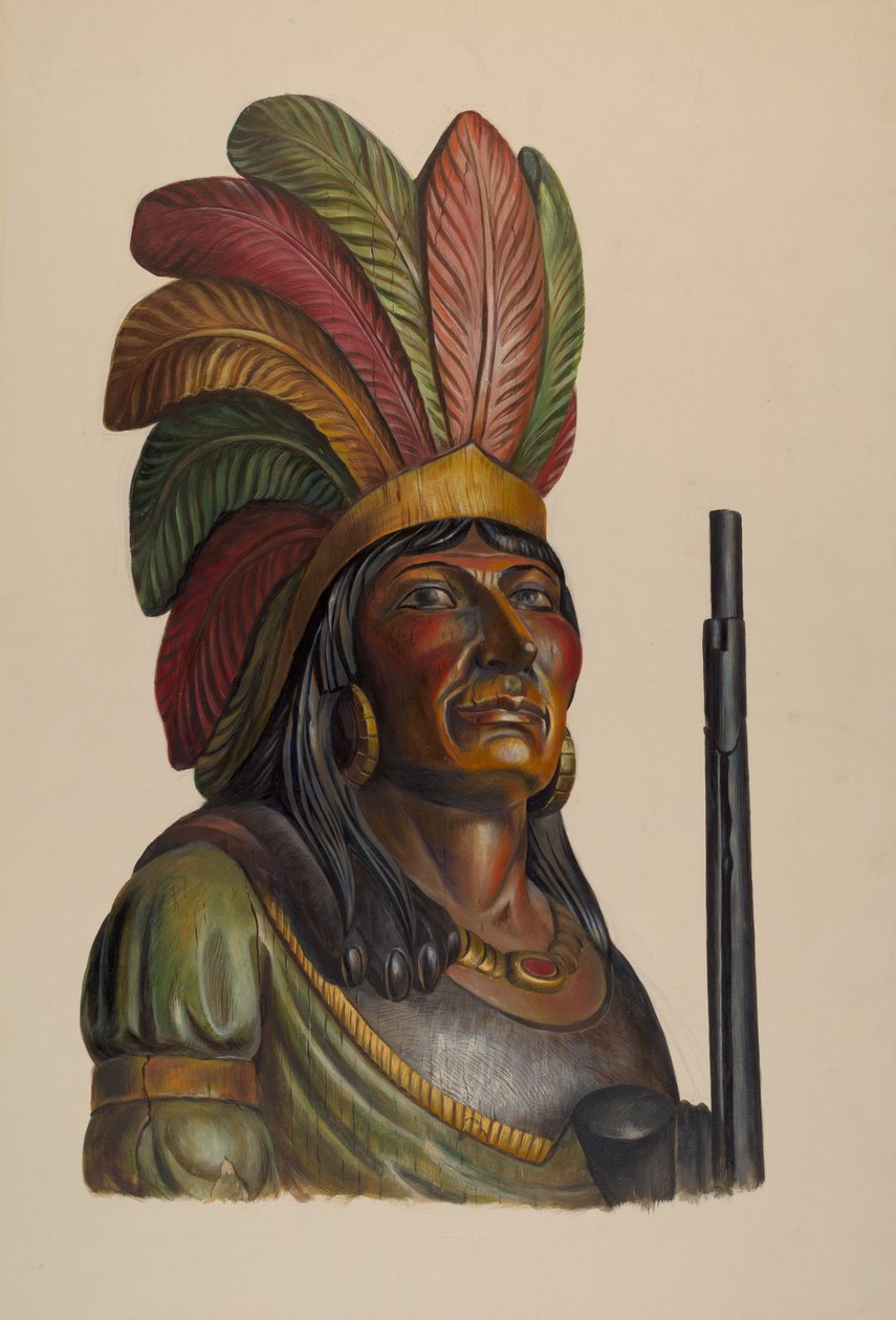 Zigarrenladen-Indianer von Walter Hochstrasser