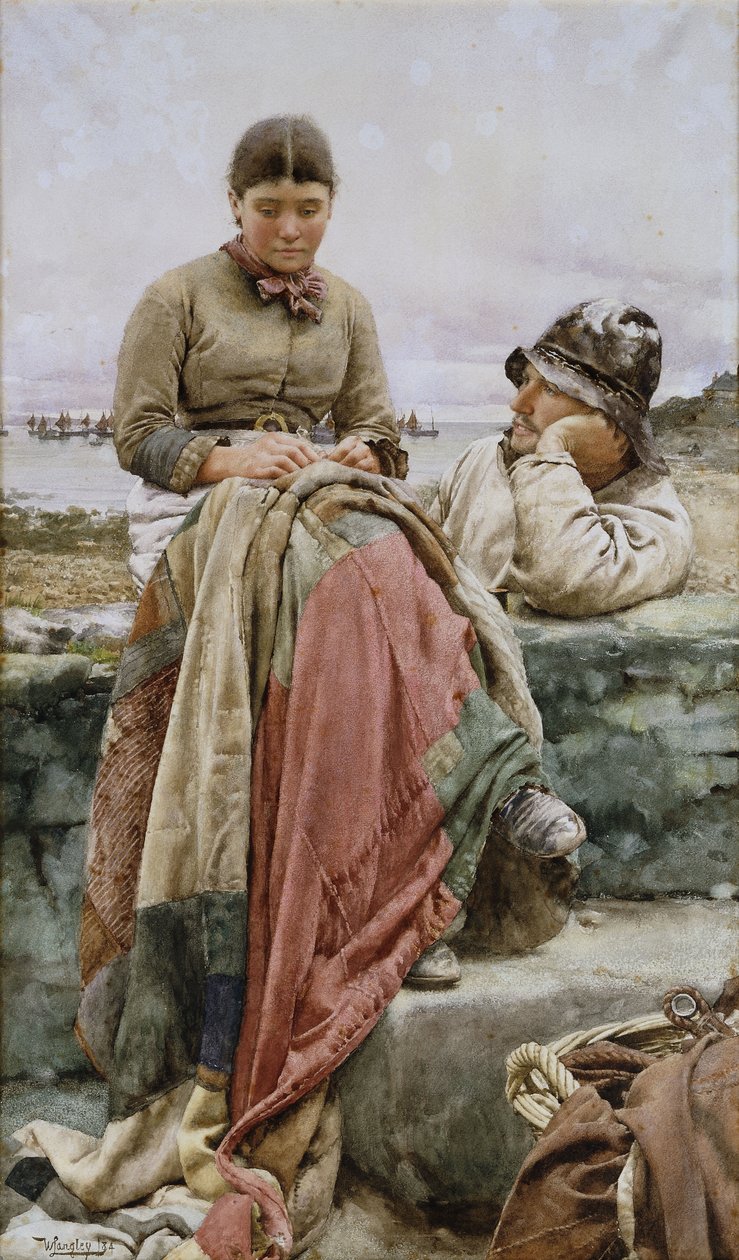 Ein Liebhaber und seine Geliebte, 1884 von Walter Langley