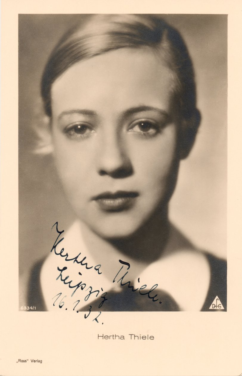 Porträt von Hertha Thiele von Walter Limot