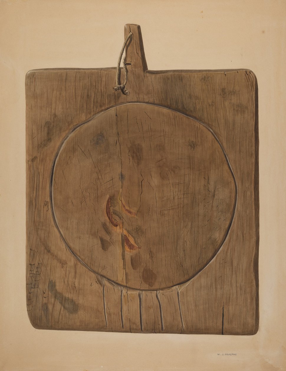 Käse-Abtropfbrett, 1935-1942 von Walter Praefke