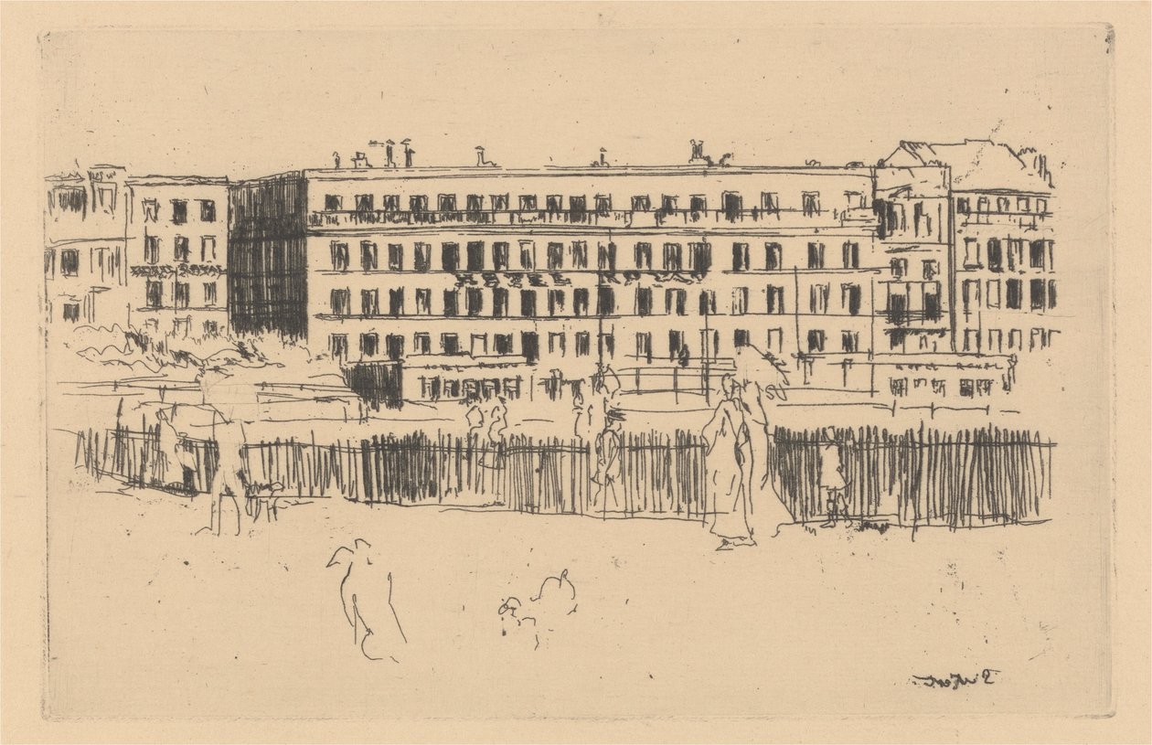 Altes Hotel Royal Dieppe von Walter Richard Sickert