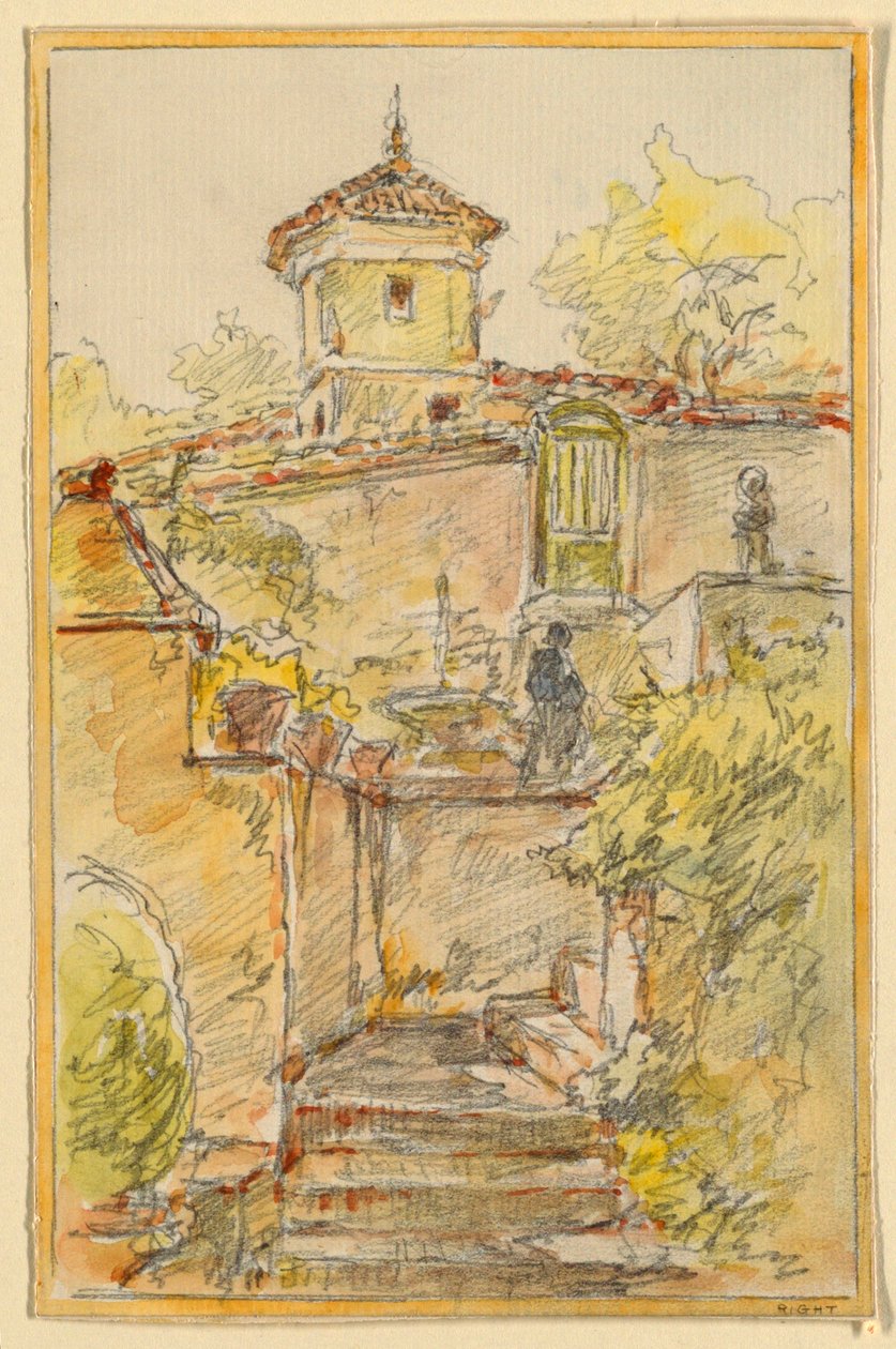 Eine Treppe von Walter Shirlaw