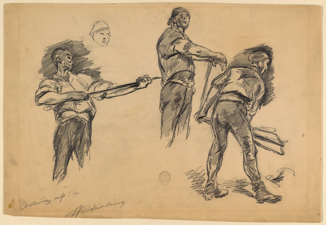 Kohlenaufnahme von Walter Shirlaw
