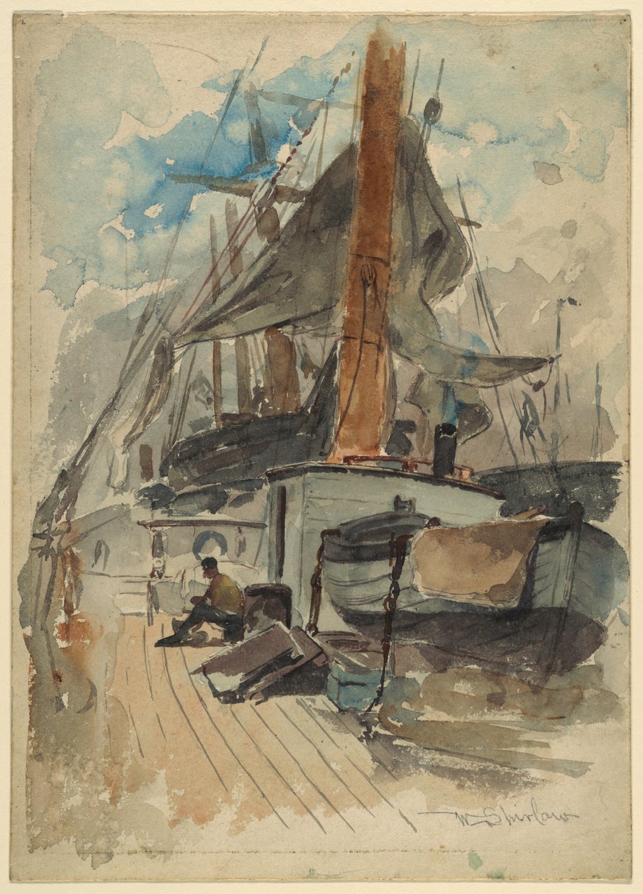 An Bord des Schiffes von Walter Shirlaw