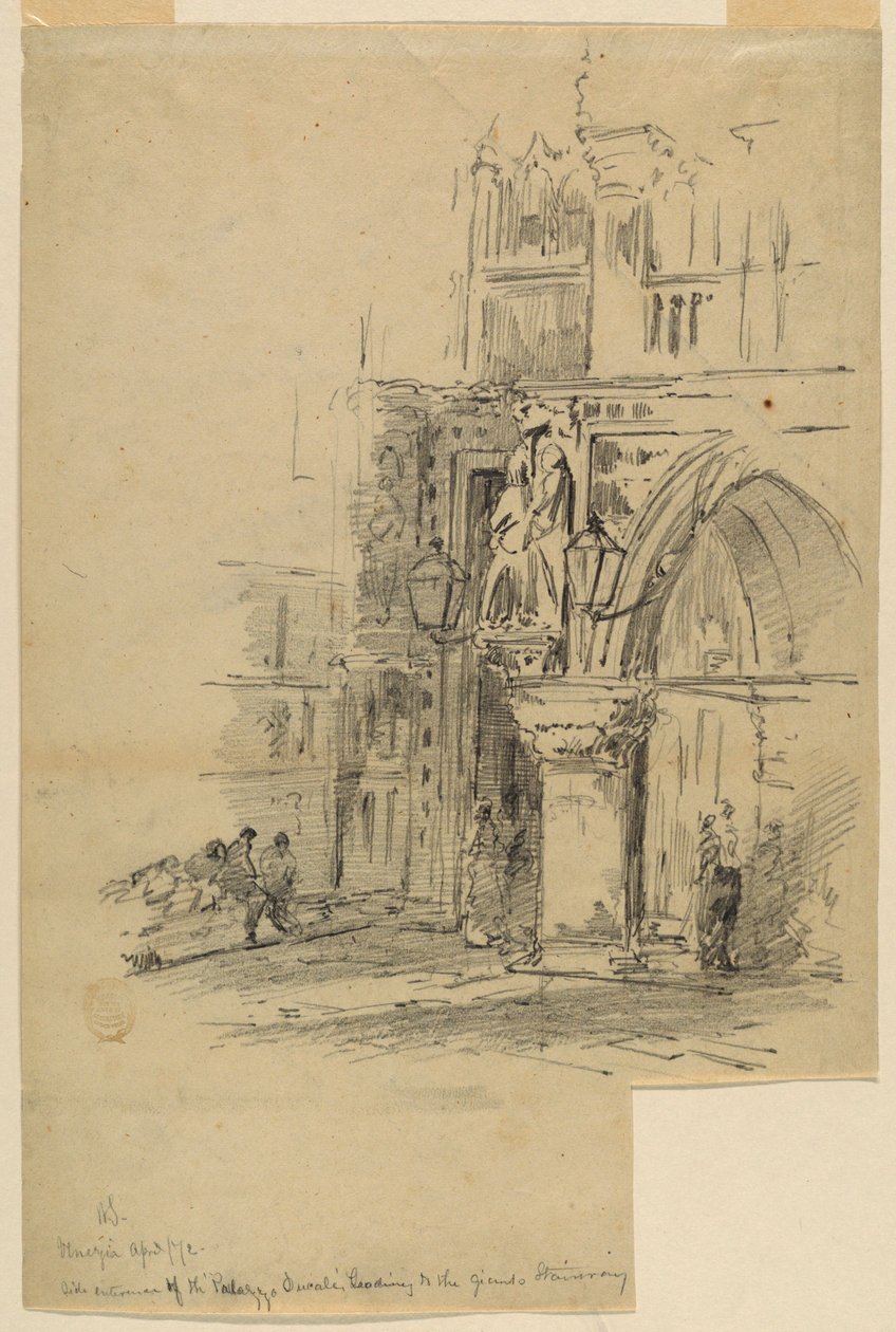 Porta della Carta, Dogenpalast, Venedig von Walter Shirlaw