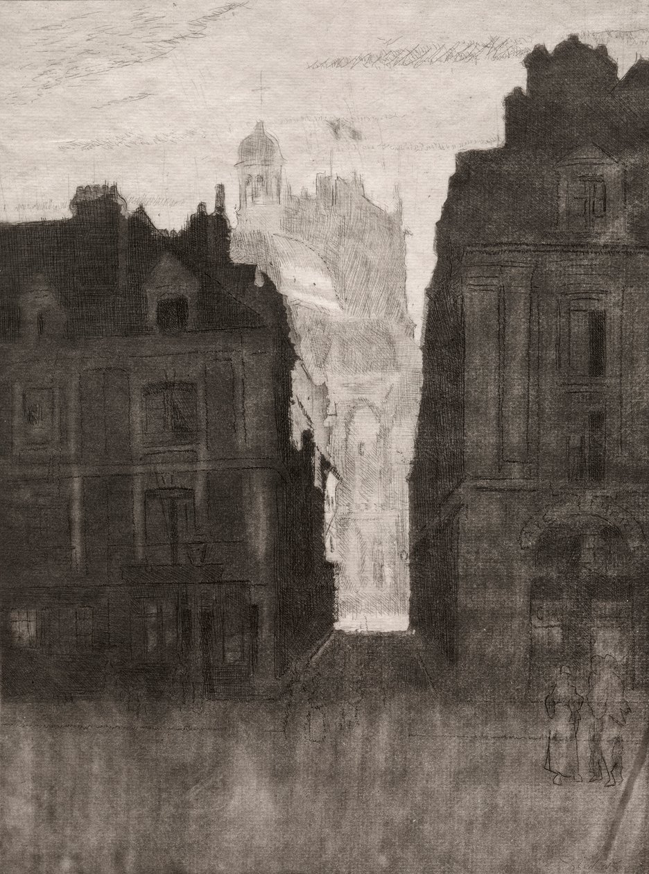 Dieppe, La Rue Notre Dame von Walter Sickert