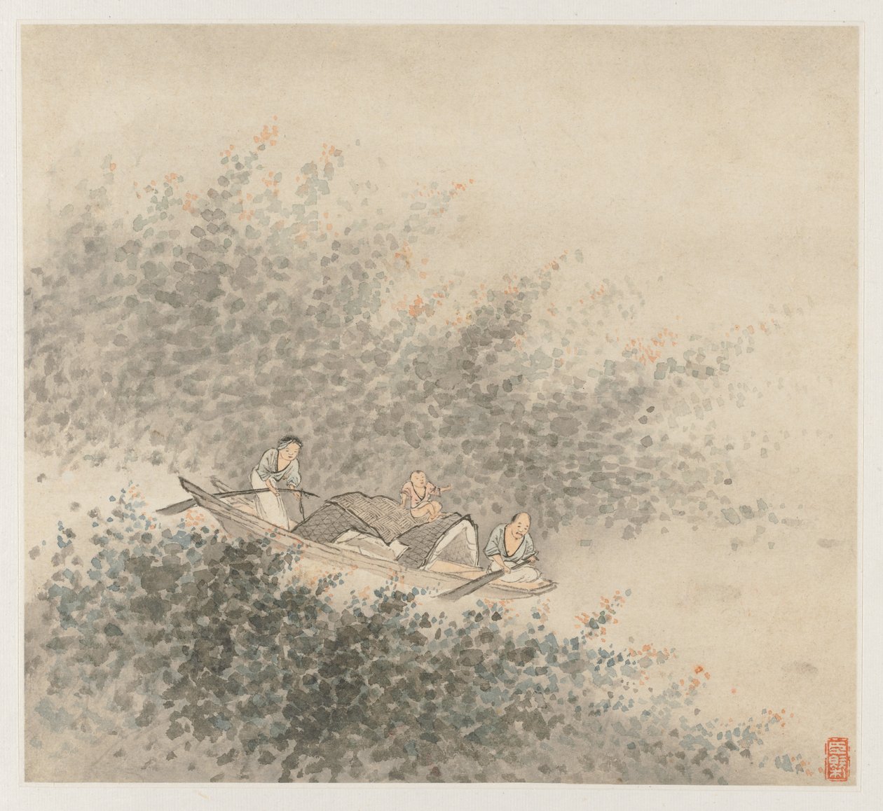 Album der Landschaften: Blatt 6 von Wang Gai