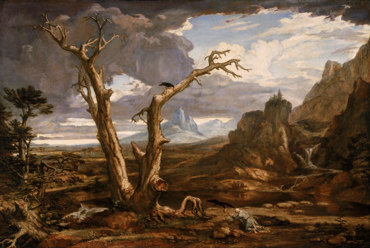 Elija in der Wüste von Washington Allston