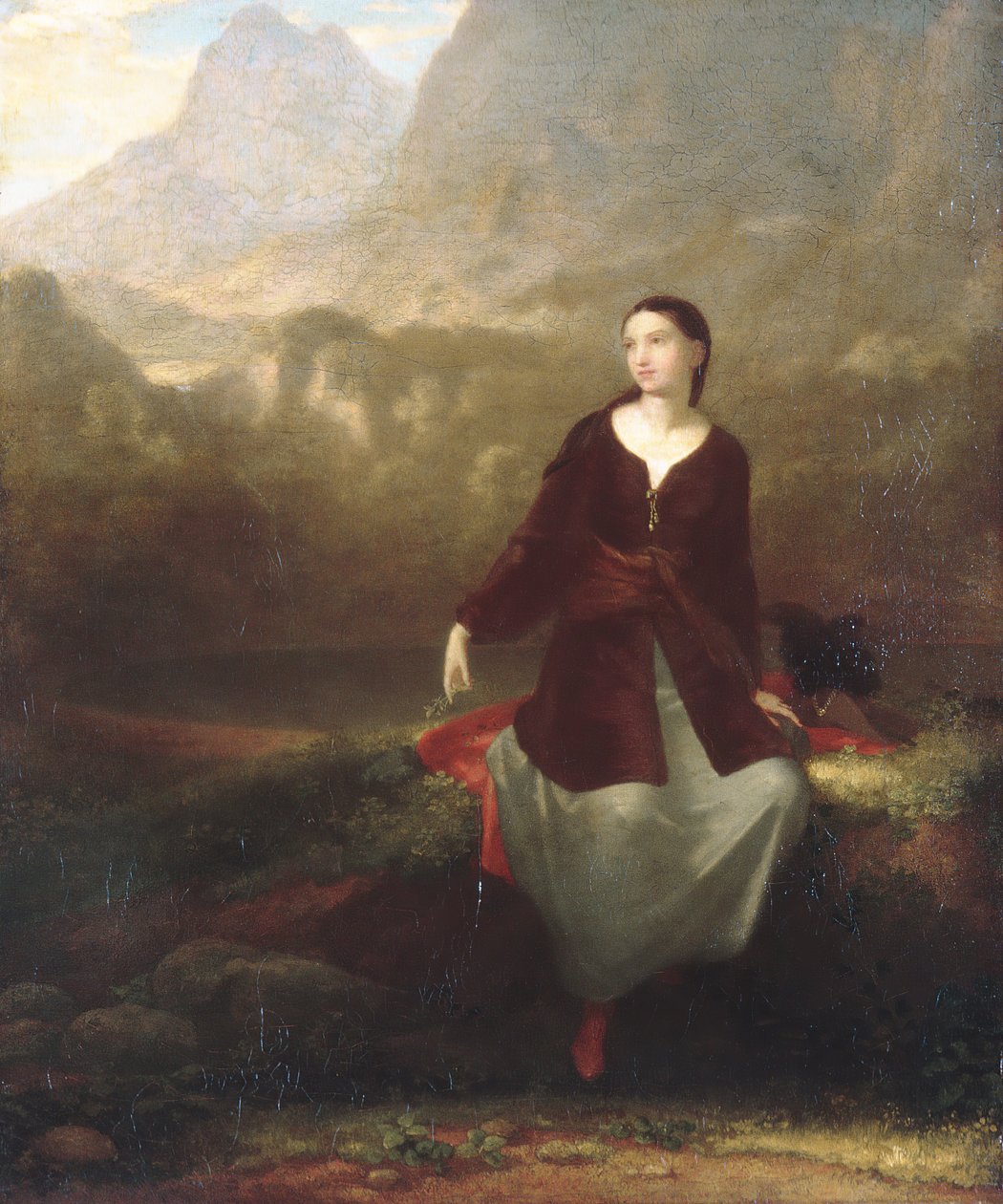 Das spanische Mädchen in Träumerei, 1831 von Washington Allston