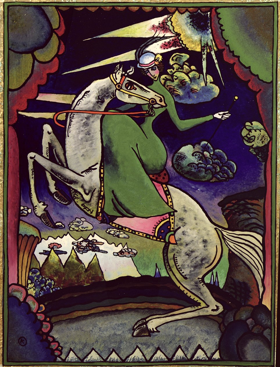 Amazonka in den Bergen, 1918 von Wassily Kandinsky