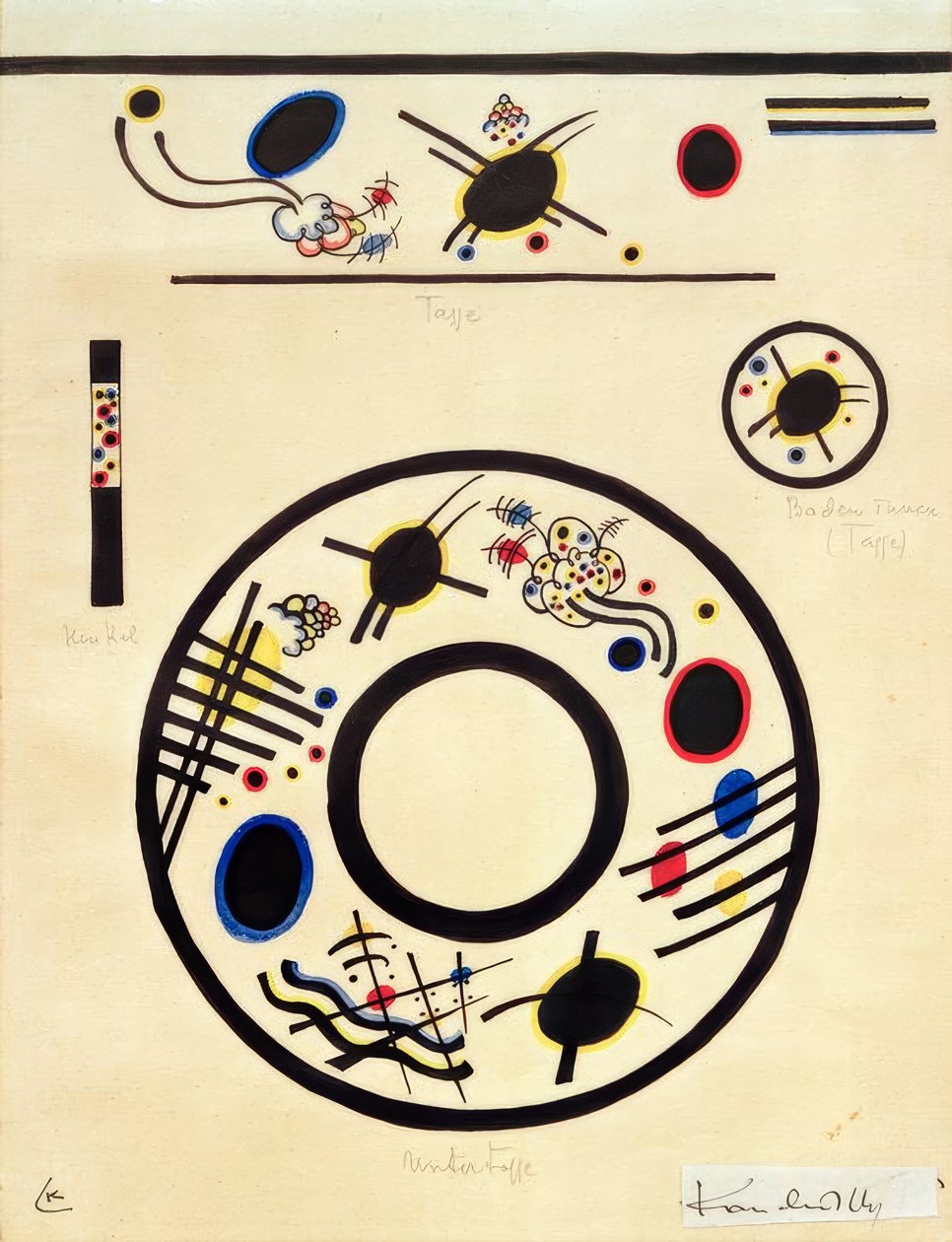 Entwurf für eine Tasse und Untertasse von Wassily Kandinsky